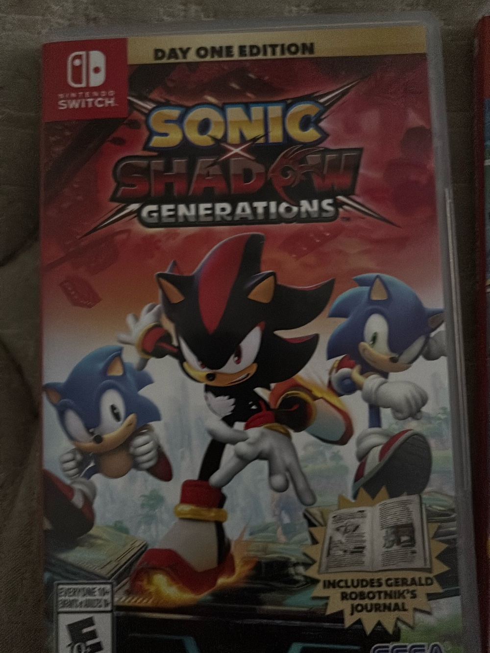 Nintendo Sonic & Shadow Generations - Red, Black, Blue Artwork
